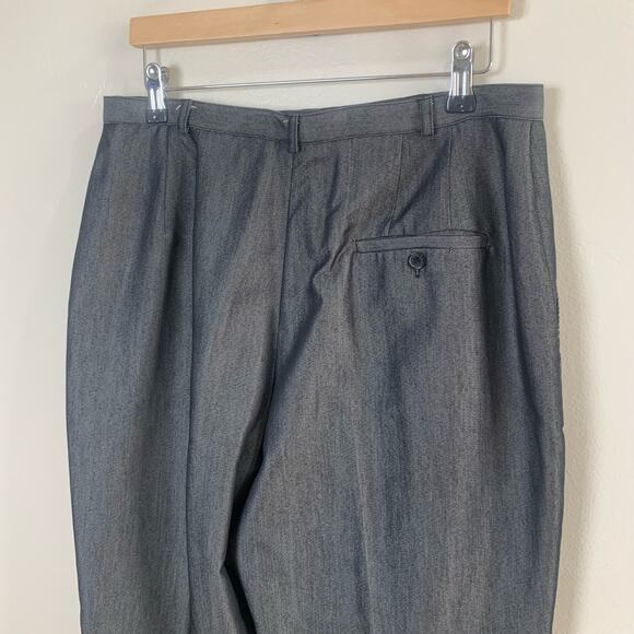 Larry Levine Suits Size 14 Women's Trouser Pants Gun Metal Gray Pockets Career - Picture 5 of 7